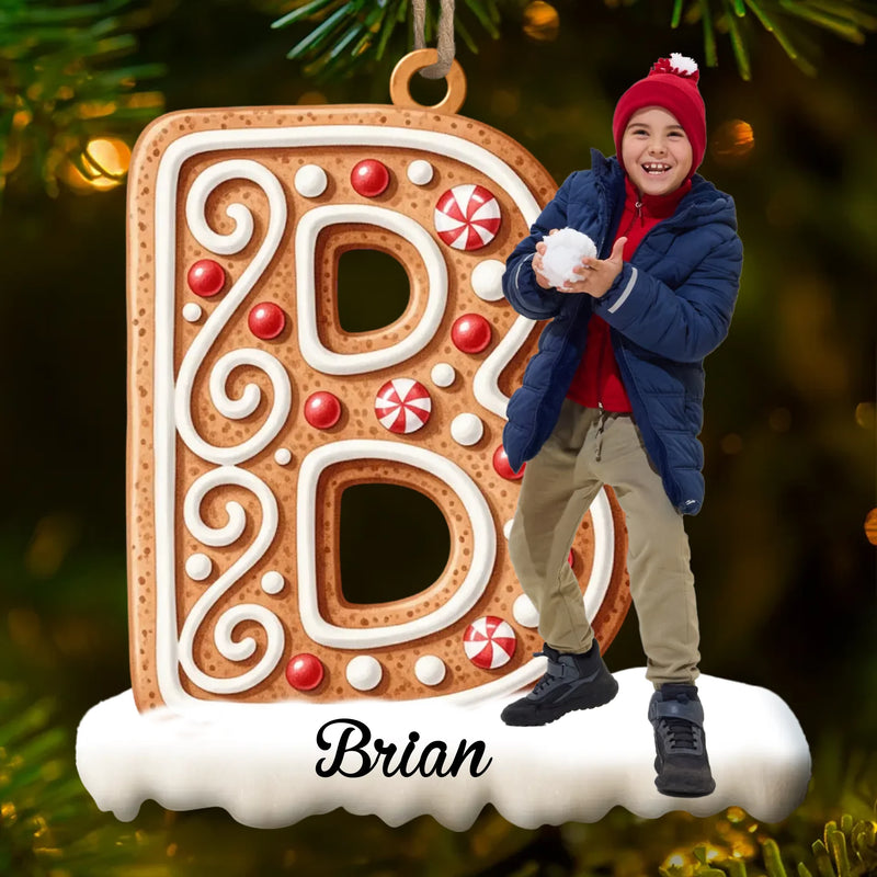 Custom Photo Wood Ornament - Personalized Christmas Birthday Gifts For Mom, Dad, Brother, Sister, Kids - Home Grows With Our Love