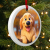 Custom Photo Lenticular Crystal Ornament - Personalized Christmas Birthday Gifts For Dog Cat Lovers, Dog Dad And Mom, Cat Owners - Furry Friends, Festive Hearts