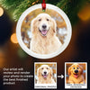 Custom Photo Lenticular Crystal Ornament - Personalized Christmas Birthday Gifts For Dog Cat Lovers, Dog Dad And Mom, Cat Owners - Furry Friends, Festive Hearts