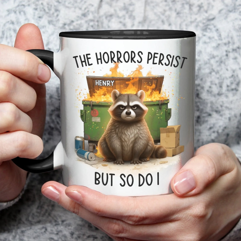 Custom Accent Mug - Personalized Funny Gifts For Best Friends, Family, Coworker, Work Bestie - We Laugh At Everything