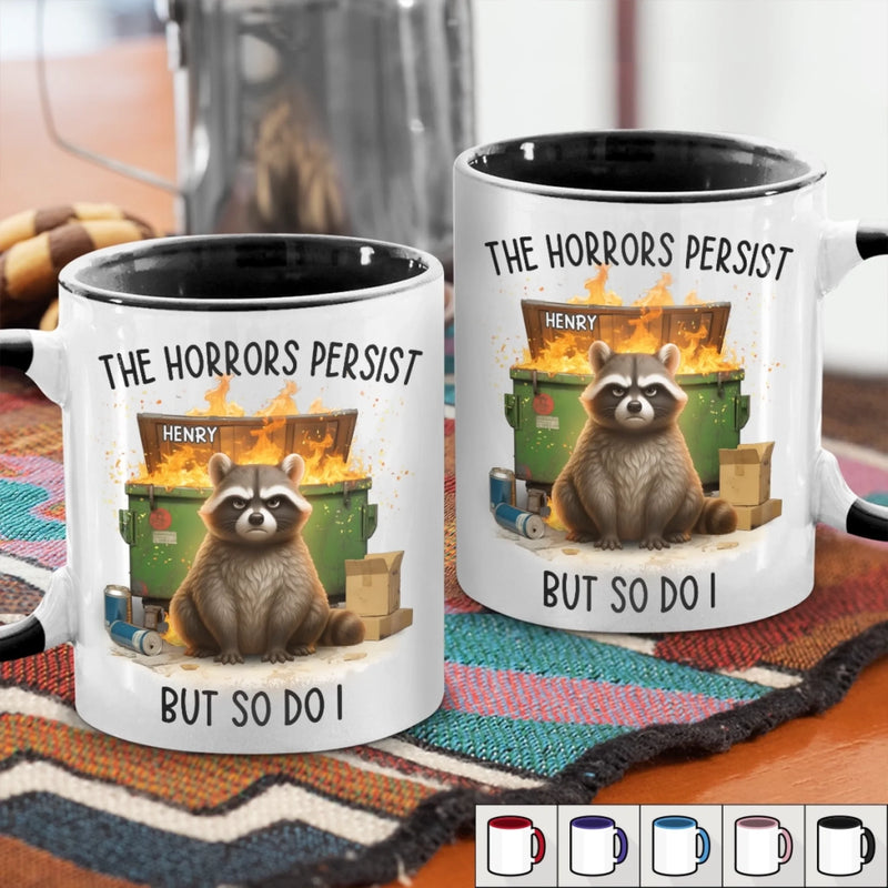 Custom Accent Mug - Personalized Funny Gifts For Best Friends, Family, Coworker, Work Bestie - We Laugh At Everything