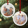 Custom Photo Lenticular Crystal Ornament - Personalized Anniversary Christmas Wedding Gifts For Husband And Wife, Him And Her - Merry & Mine
