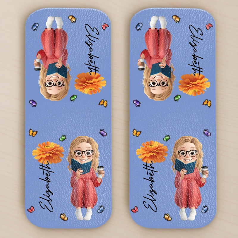 Custom Leather Magnetic Bookmark - Personalized  Bookish Gifts For Book Lovers, Bookworms, Readers - Chapters Hold Magic
