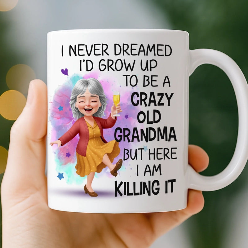 Custom Mug - Personalized Birthday Gifts For Mom, Grandma - Growing Into Someone Truly Amazing