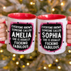 Custom Accent Mug - Personalized Best Friend Birthday Gifts For Women, Besties, Sisters, BFF - Life Feels Lighter With You