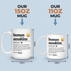Custom Mug - Personalized Birthday Gifts For Coworker, Work Bestie - Human Sunshine