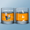 Custom Whiskey Glass - Personalized Anniversary Christmas Wedding Gifts For Husband And Wife, Him And Her - For Lovers Who Laugh, Flirt And Pour Again