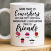 Custom Mug - Personalized Funny Gifts For Coworker, Work Bestie - Teamwork Makes Days Better