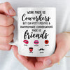 Custom Mug - Personalized Funny Gifts For Coworker, Work Bestie - Teamwork Makes Days Better