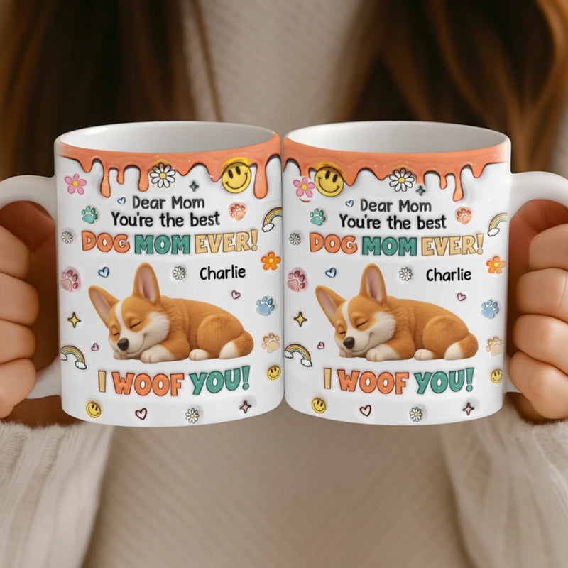 Custom Mug - Personalized Birthday Gifts For Dog Lovers, Dog Dad And Mom - Love You More Than Treats