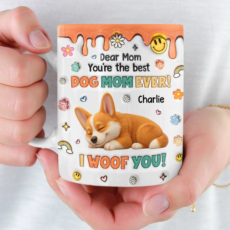 Custom Mug - Personalized Birthday Gifts For Dog Lovers, Dog Dad And Mom - Love You More Than Treats