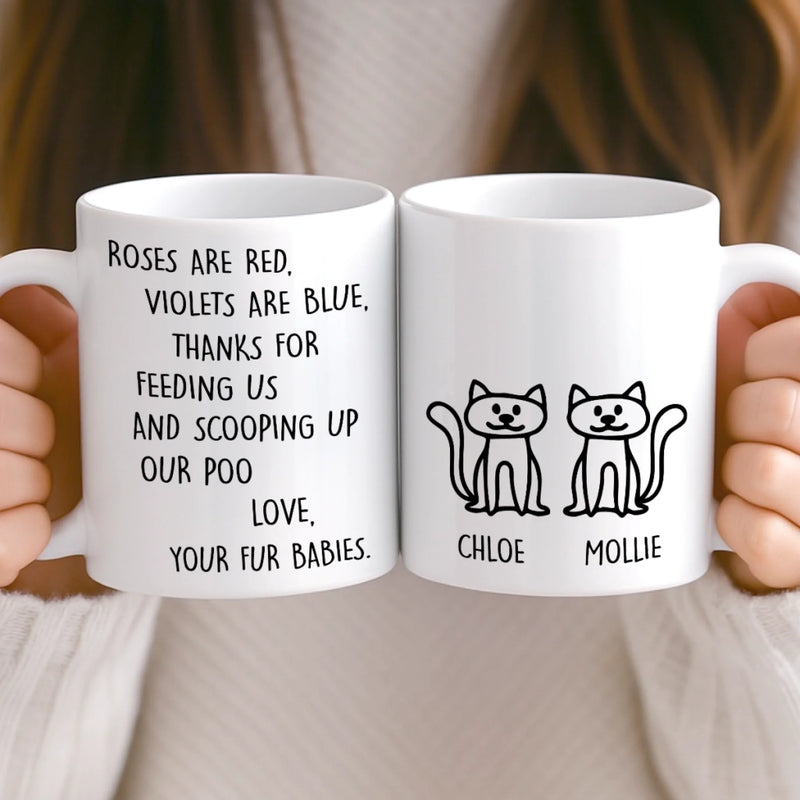 Custom Mug - Personalized Christmas Birthday Gifts For Cat Lovers, Cat Mom And Dad - Daily Dose Of Purr Therapy