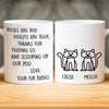 Custom Mug - Personalized Christmas Birthday Gifts For Cat Lovers, Cat Mom And Dad - Daily Dose Of Purr Therapy