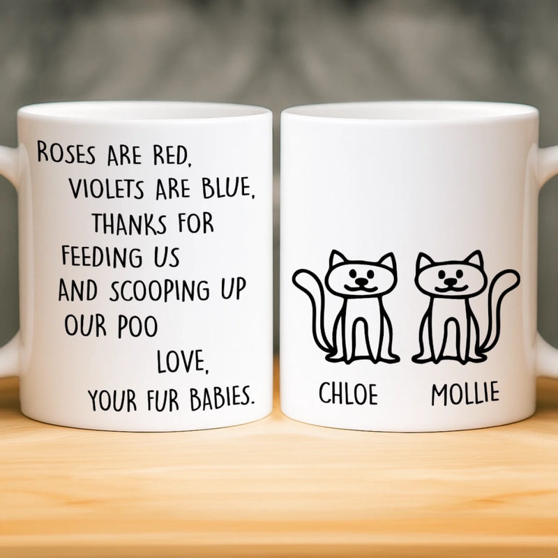 Custom Mug - Personalized Christmas Birthday Gifts For Cat Lovers, Cat Mom And Dad - Daily Dose Of Purr Therapy