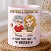 Custom 11oz Pink Marble Mug - Personalized Birthday Gifts For Mom, Daughter - Forever My Girl Forever Home
