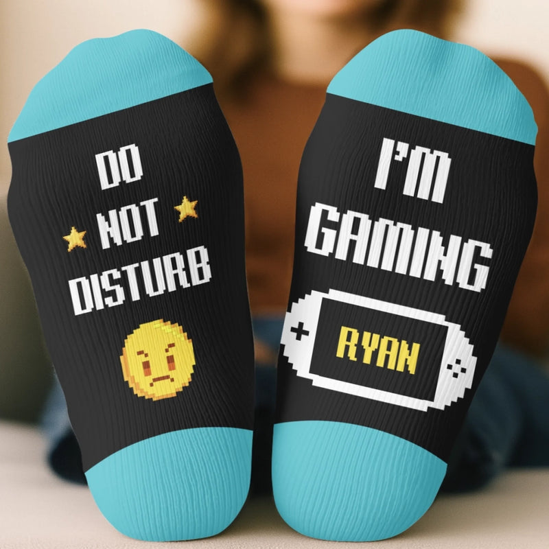 Custom Gamer Crew Socks - Personalized Birthday Gifts For Gamers, Game Lovers, Gaming Fans, Family - Step Into Joy
