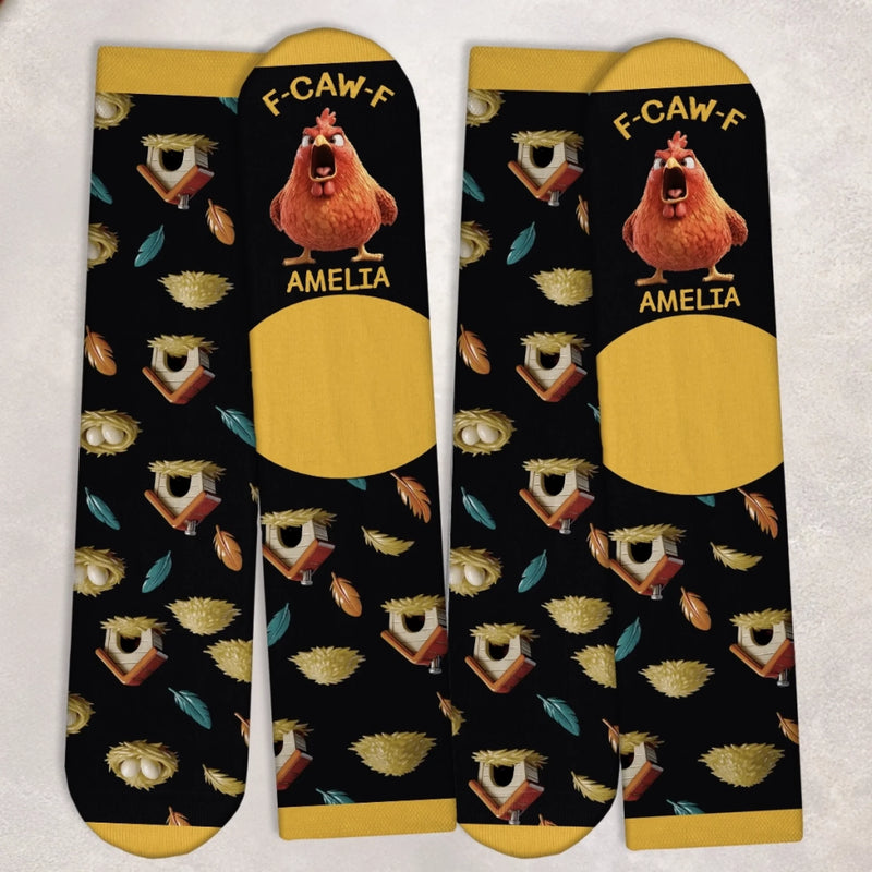 Custom Crew Socks - Personalized Funny Gifts For Best Friends, Family, Coworker, Work Bestie - Stepping Into My Silly Era