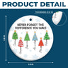 Custom Ceramic Ornament - Personalized Christmas Birthday Gifts For Coworker, Work Bestie - Never Forget The Difference You Make