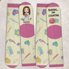 Custom Yarn Crew Socks - Personalized Birthday Gifts For Crochet Knitting Lovers, Crocheters, Knitters - Hooked On Crochet