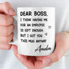 Custom Boss Lady Mug - Personalized Funny Gifts For Coworker, Work Bestie, Boss - Boss Mode On Every Day