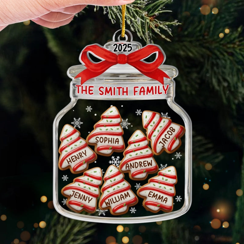 Custom Acrylic Ornament - Personalized Christmas Birthday Gifts For Mom, Dad, Brother, Sister, Kids - Home Is Where We Gather