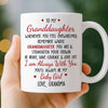 Custom Mug - Personalized Birthday Gifts For Grandma, Granddaughter - Your Strength Lights My Way