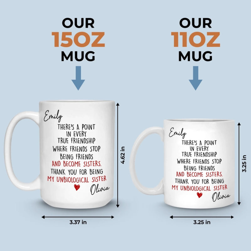 Custom Mug - Personalized Best Friend Birthday Gifts For Women, Besties, Sisters, BFF - My Favorite Human Chaos