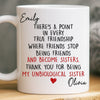Custom Mug - Personalized Best Friend Birthday Gifts For Women, Besties, Sisters, BFF - My Favorite Human Chaos