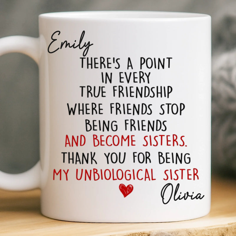 Custom Mug - Personalized Best Friend Birthday Gifts For Women, Besties, Sisters, BFF - My Favorite Human Chaos