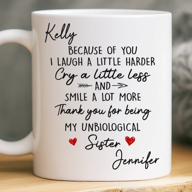 Custom Mug - Personalized Best Friend Birthday Gifts For Women, Besties, Sisters, BFF - You Make Days Brighter