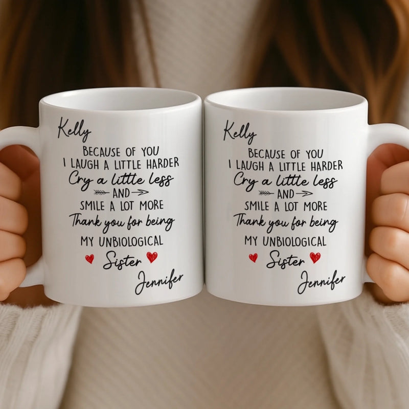 Custom Mug - Personalized Best Friend Birthday Gifts For Women, Besties, Sisters, BFF - You Make Days Brighter