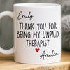 Custom Mug - Personalized Best Friend Birthday Gifts For Women, Besties, Sisters, BFF - Bonded By Pure Chaos