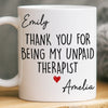 Custom Mug - Personalized Best Friend Birthday Gifts For Women, Besties, Sisters, BFF - Bonded By Pure Chaos