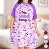 Custom Women's Sleep Tee - Personalized Birthday Gifts For Mom, Grandma - Little Moments Big Grandma Love
