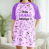 Custom Women's Sleep Tee - Personalized Birthday Gifts For Mom, Grandma - Little Moments Big Grandma Love