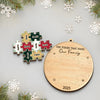 Custom Double Layer Wooden Ornament - Personalized Christmas Birthday Gifts For Mom, Dad, Brother, Sister, Kids - All The Pieces Of Us