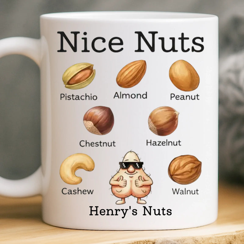 Custom Mug - Personalized Christmas Birthday Gifts For Husband, Coworkers, Friends - A Classy Nut Collection