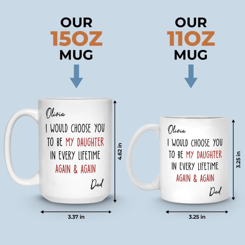 Custom Mug - Personalized Birthday Gifts For Mom, Dad, Son, Daughter - My Sunshine Every Day