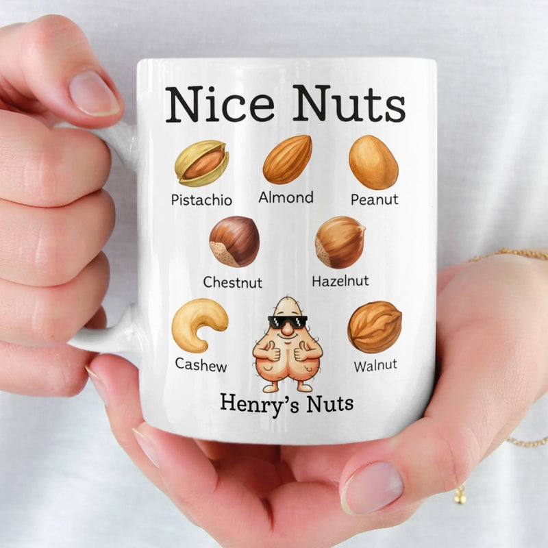 Custom Mug - Personalized Christmas Birthday Gifts For Husband, Coworkers, Friends - A Classy Nut Collection