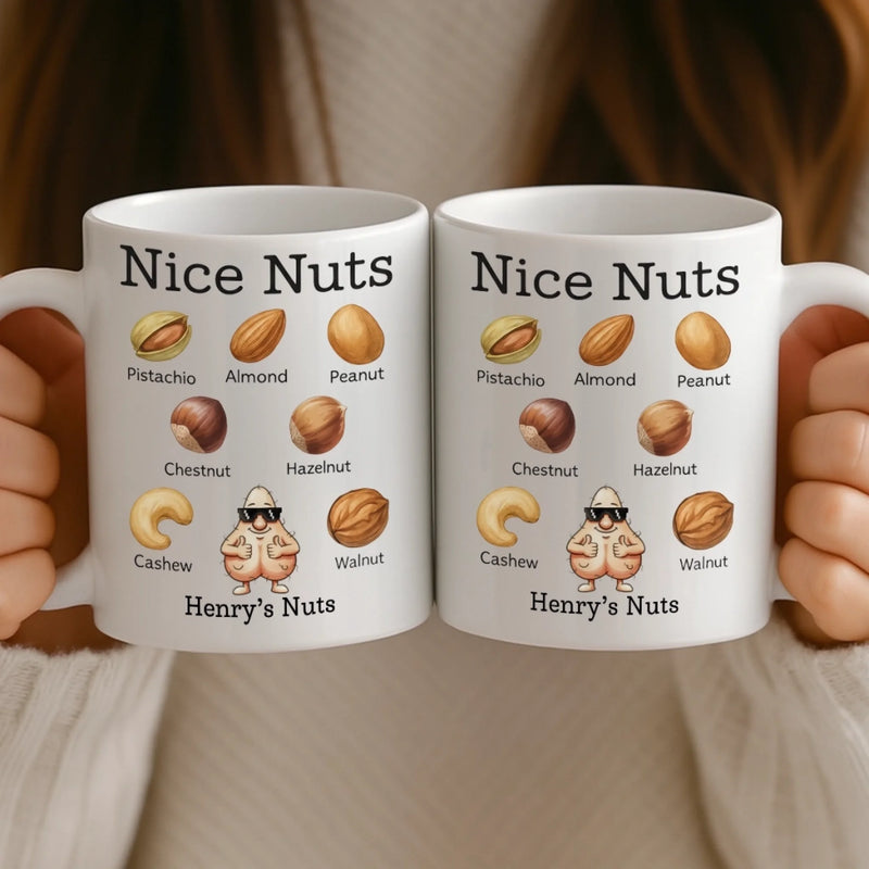 Custom Mug - Personalized Christmas Birthday Gifts For Husband, Coworkers, Friends - A Classy Nut Collection