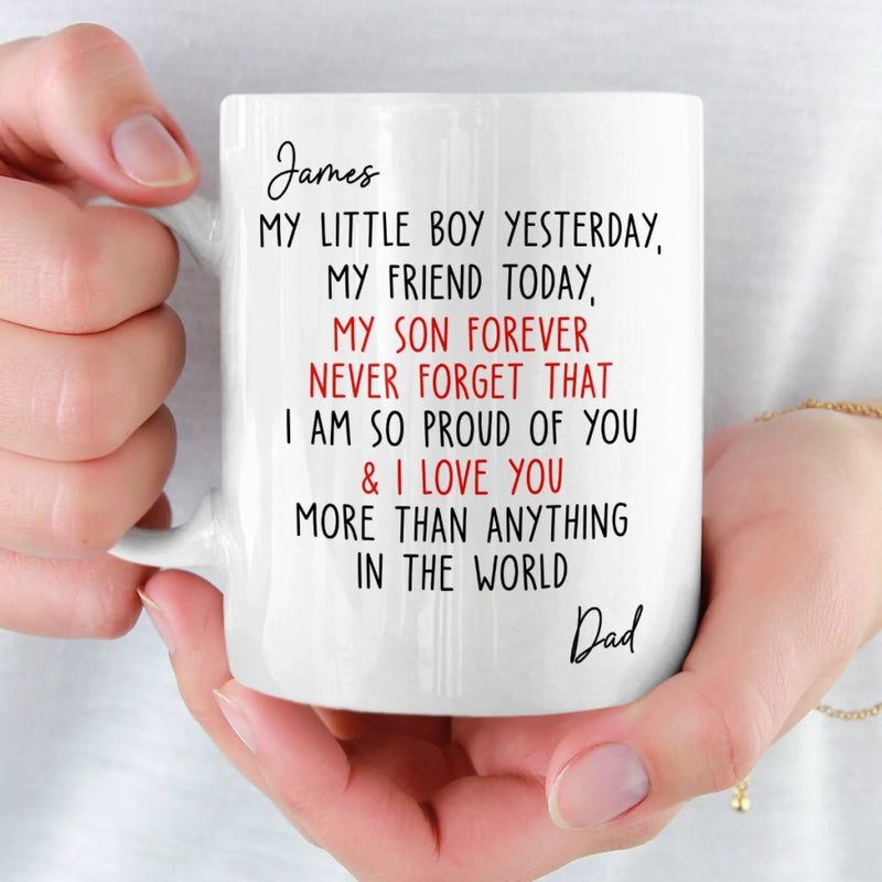 Custom Mug - Personalized Birthday Gifts For Mom, Dad, Son, Daughter - Where Love Begins Daily