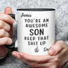 Custom Accent Mug - Personalized Birthday Gifts For Mom, Dad, Daughter, Son - Powered By Your Endless Energy