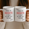Custom Mug - Personalized Birthday Gifts For Mom, Dad, Son, Daughter - Growing With You Feels Magical