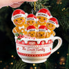 Custom Acrylic Ornament - Personalized Christmas Birthday Gifts For Mom, Dad, Brother, Sister, Kids - Holiday Joy With Our Crew