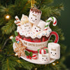 Custom Acrylic Ornament - Personalized Christmas Birthday Gifts For Mom, Dad, Brother, Sister, Kids - Together We Glow This Noel