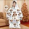 Custom Photo Wearable Blanket With Pet Pocket - Personalized Christmas Birthday Gifts For Dog Cat Lovers, Dog Dad And Mom, Cat Owners - For The Mum Whose Heart Has Paws