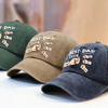 Custom Vintage Washed Denim Baseball Cap - Personalized Christmas Birthday Gifts For Dad, Grandpa - The Crew Calls Him Dad