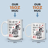 Custom Mug - Personalized Anniversary Wedding Gifts For Husband And Wife, Him And Her - Crazy About You Every Day