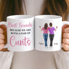 Custom Mug - Personalized Best Friend Birthday Gifts For Women, Besties, Sisters, BFF - Life Upgraded With My Besties