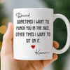 Custom Mug - Personalized Anniversary Christmas Wedding Gifts For Husband And Wife, Him And Her - My Favorite Person To Fight And Kiss